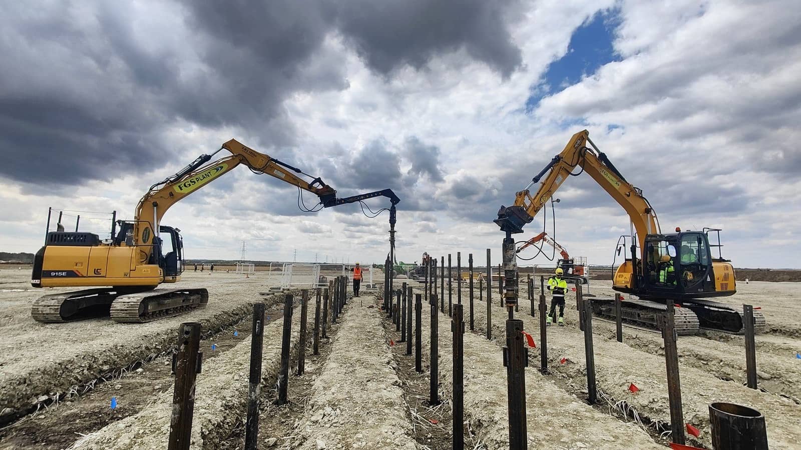 Cleve Hill electrical compound, Kent UK